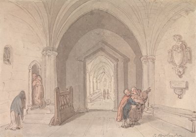 Scene in a Monastery by Thomas Rowlandson